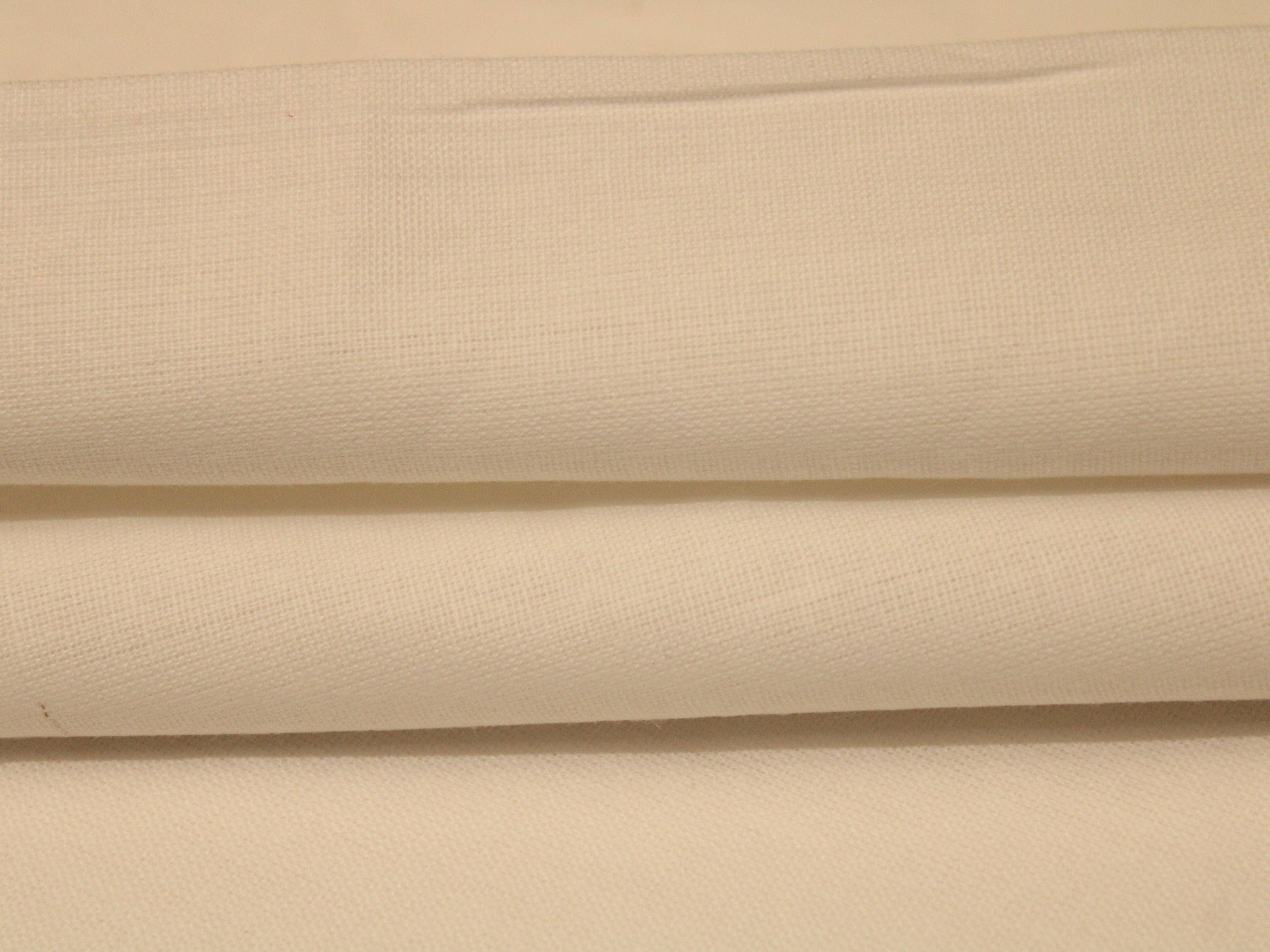 Plain White Dyeable Flex Cotton Fabric - M'Foks