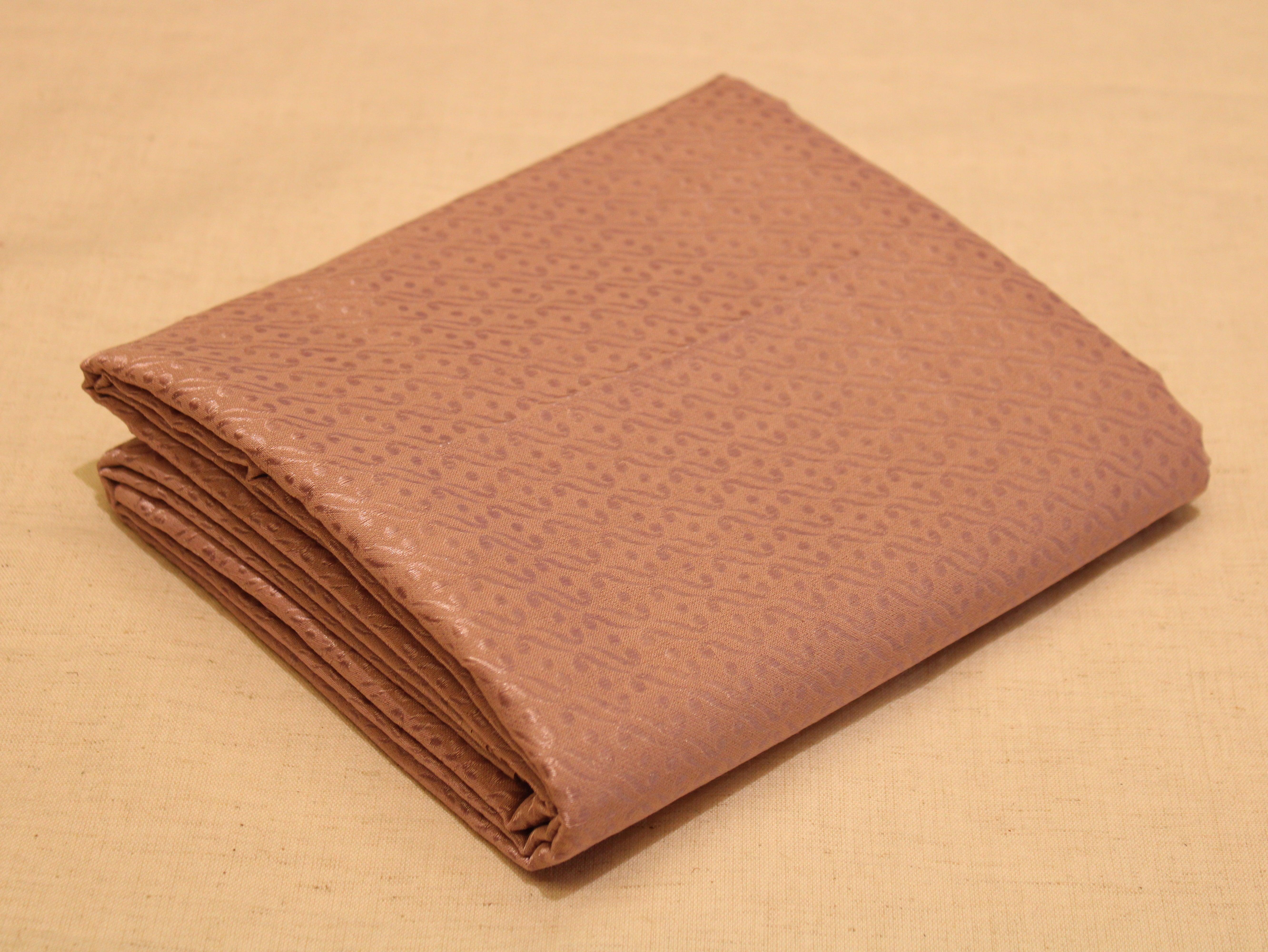 Self Woven Cotton Fabric - Dusty Peach - M'Foks