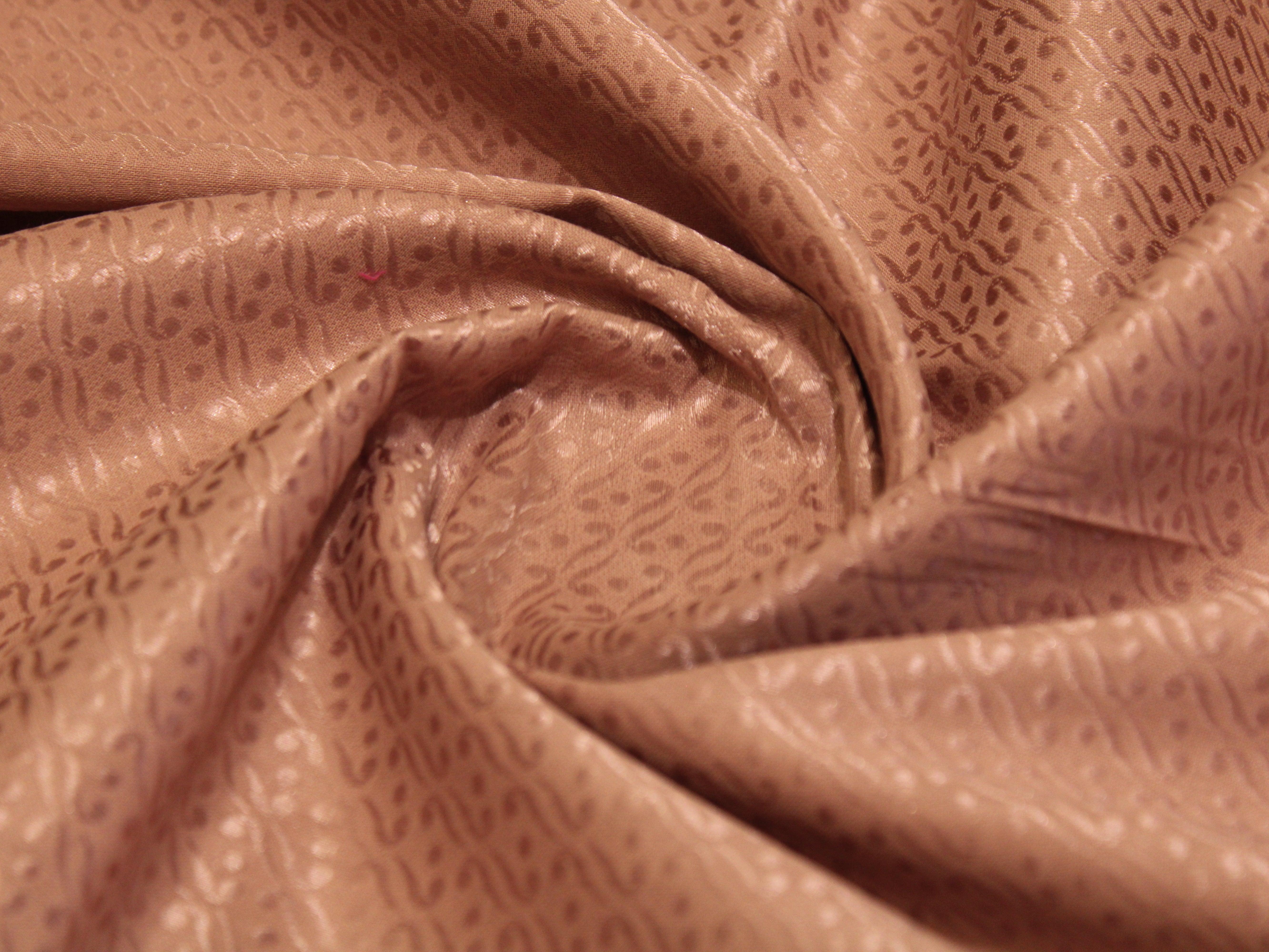 Self Woven Cotton Fabric - Dusty Peach - M'Foks