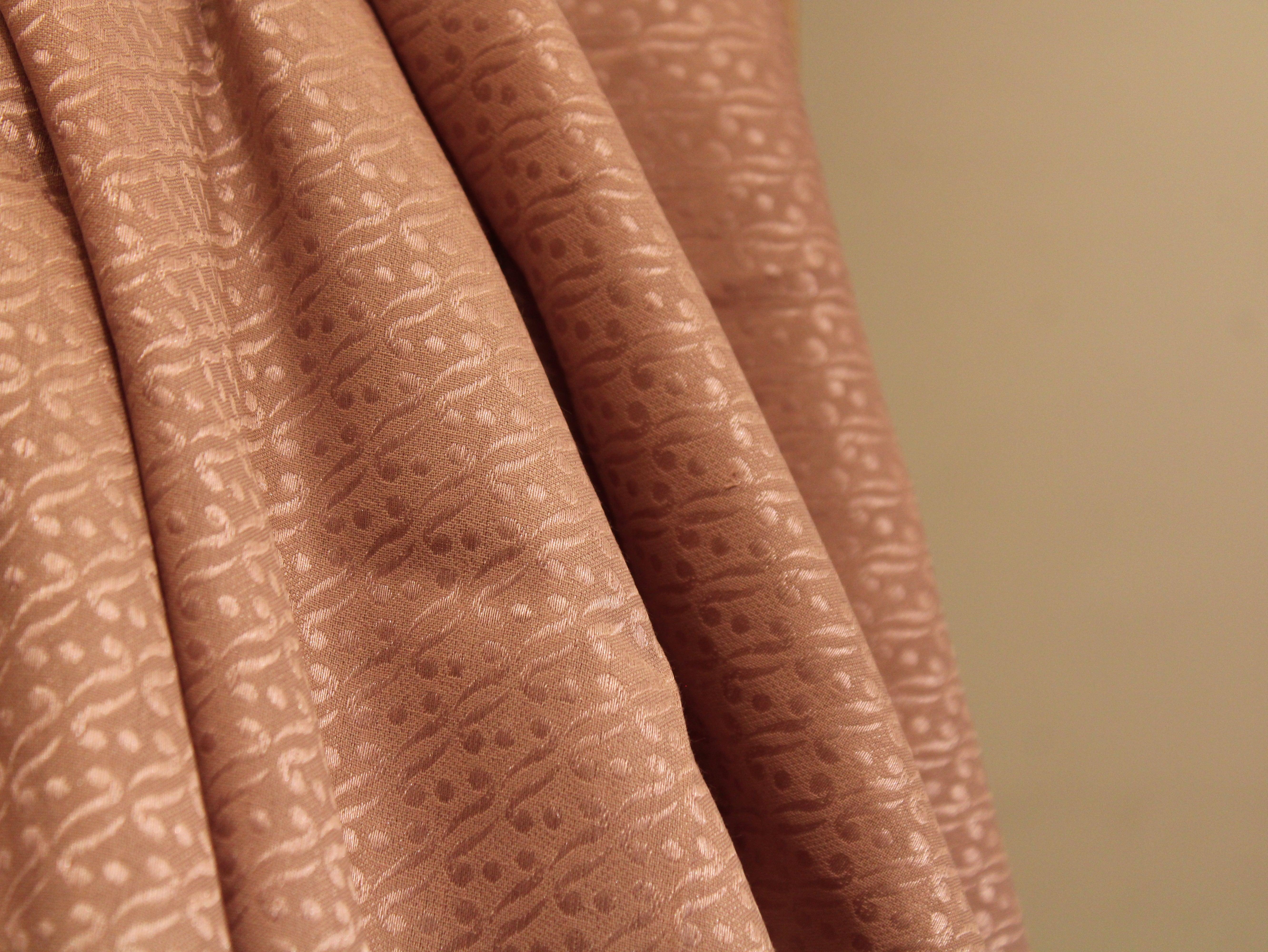 Self Woven Cotton Fabric - Dusty Peach - M'Foks