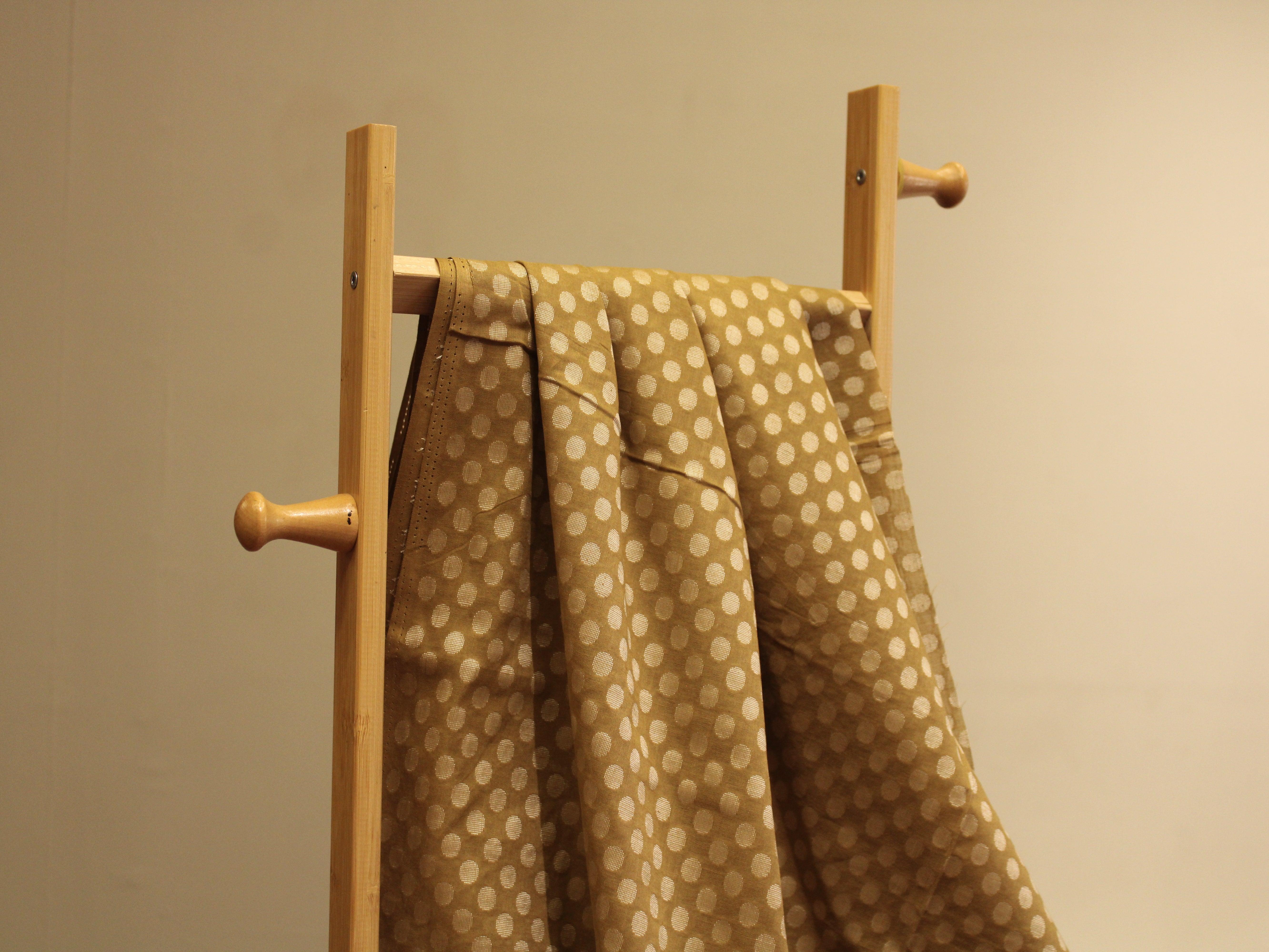 Self Woven Cotton Fabric - Khaki - M'Foks