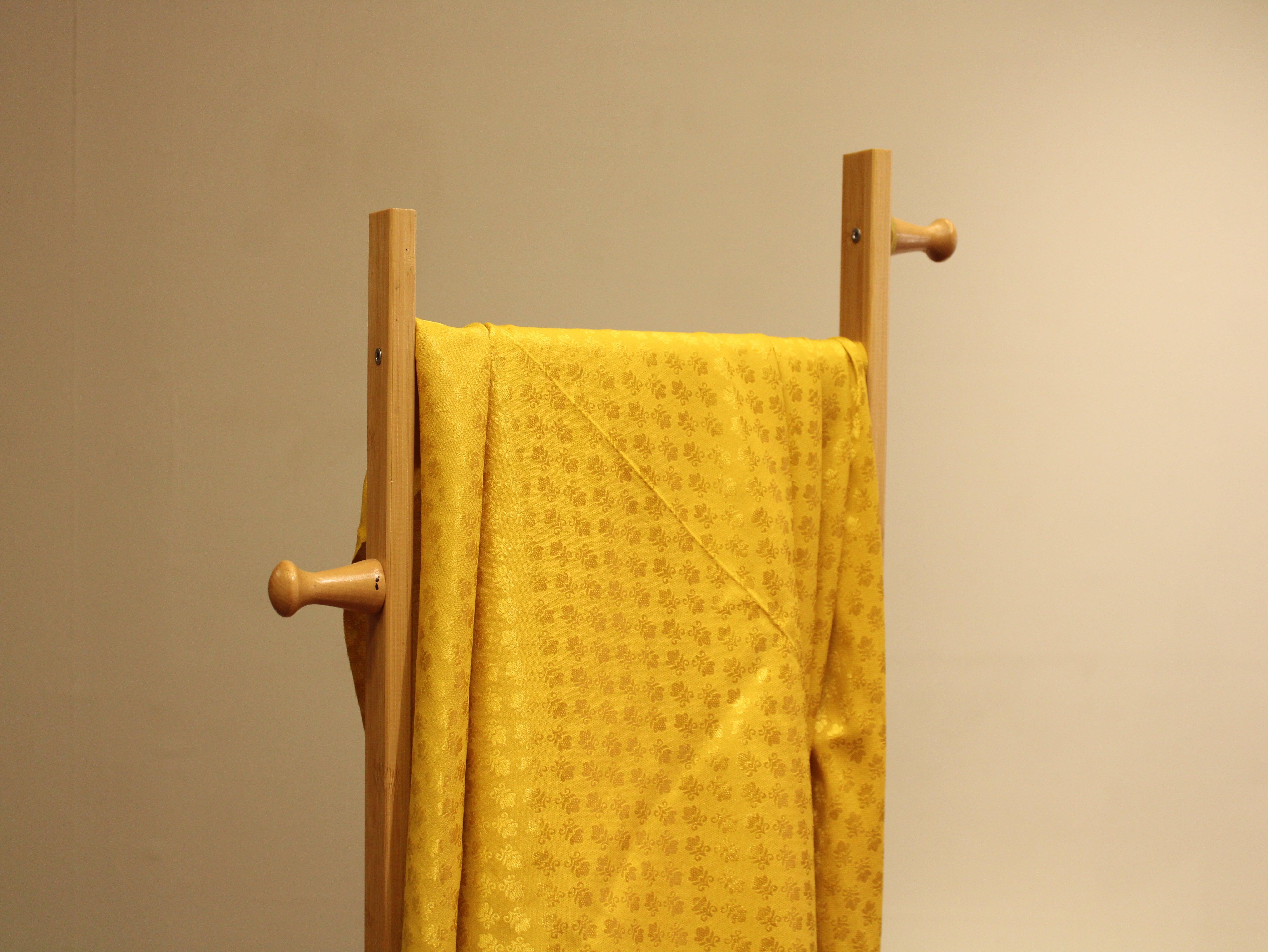 Self Woven Cotton Fabric - Mustard - M'Foks