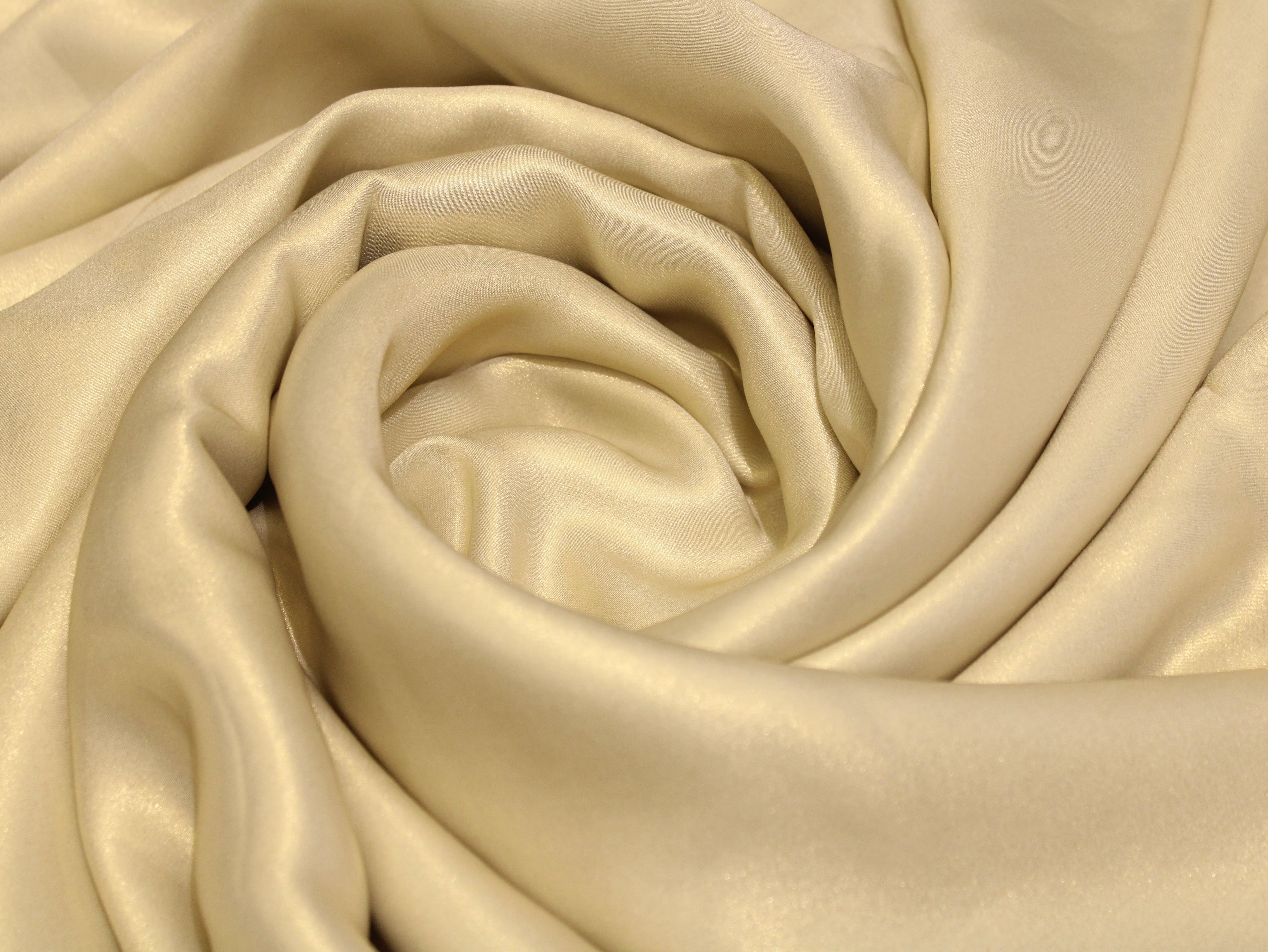 Smoke Chinon Glitter Fabric - Ivory - M'Foks