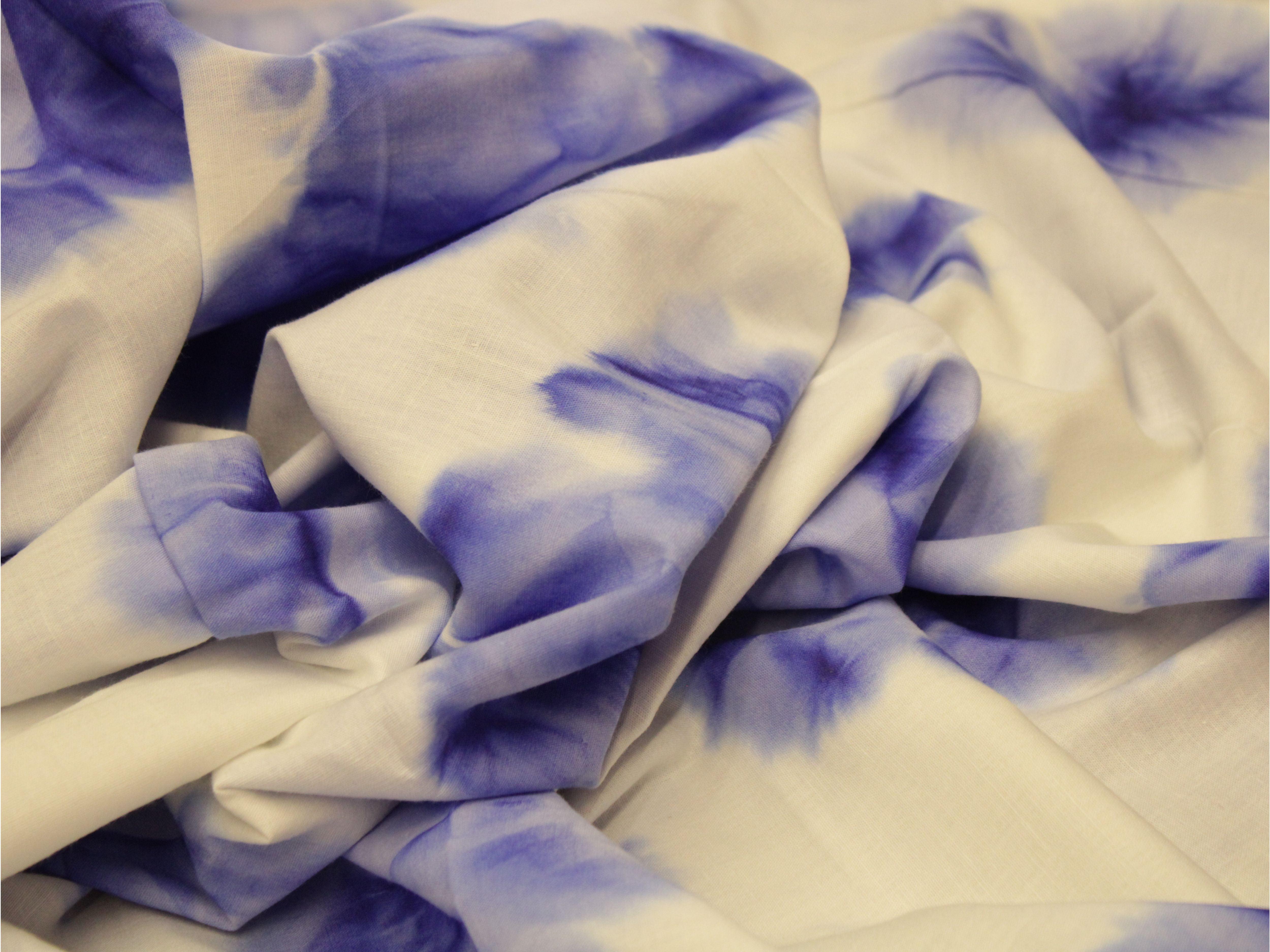 Tie & Dye Cotton Fabric by M'Foks - Blue - M'Foks