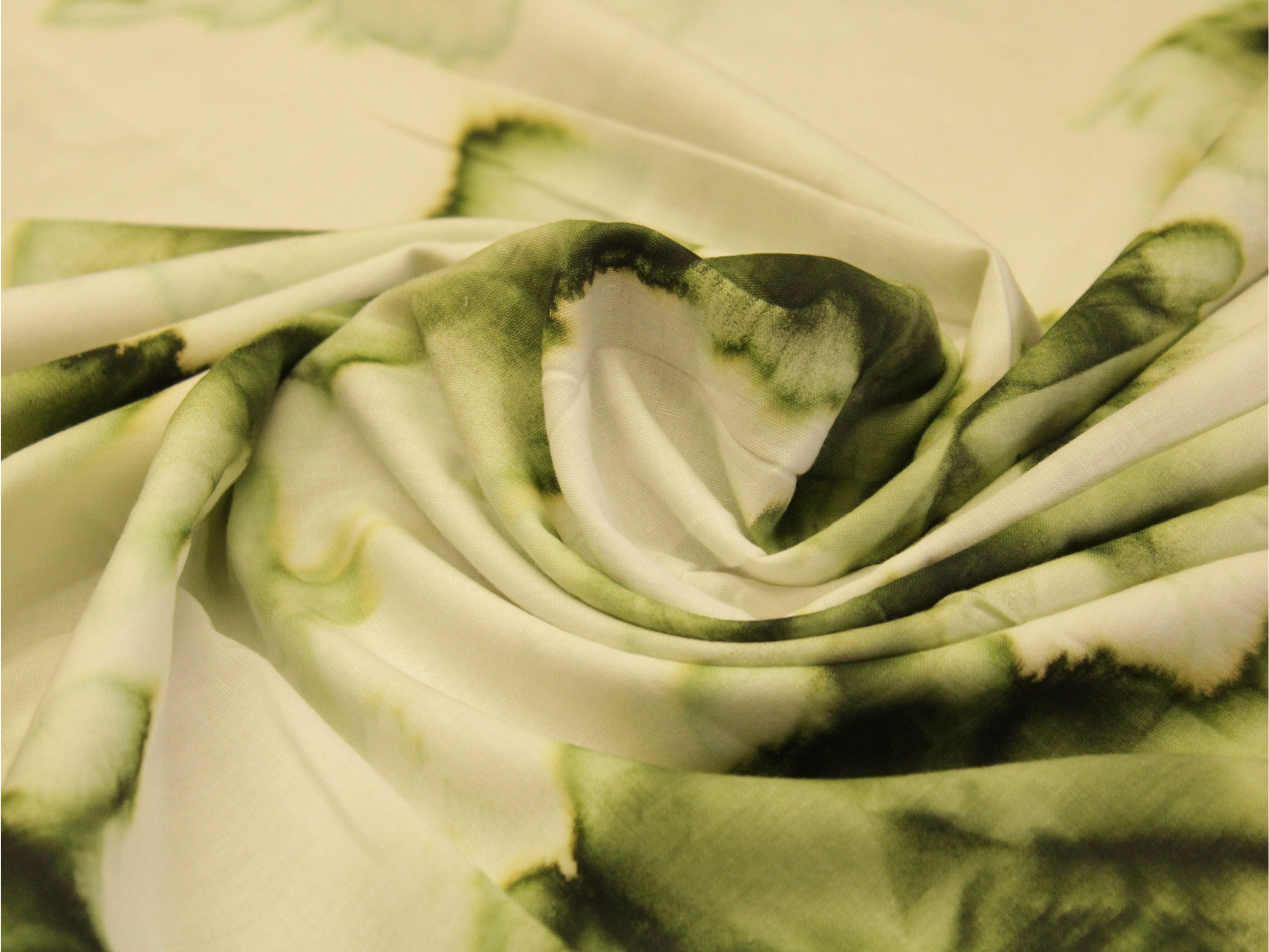 Tie & Dye Cotton Fabric by M'Foks - Green - M'Foks
