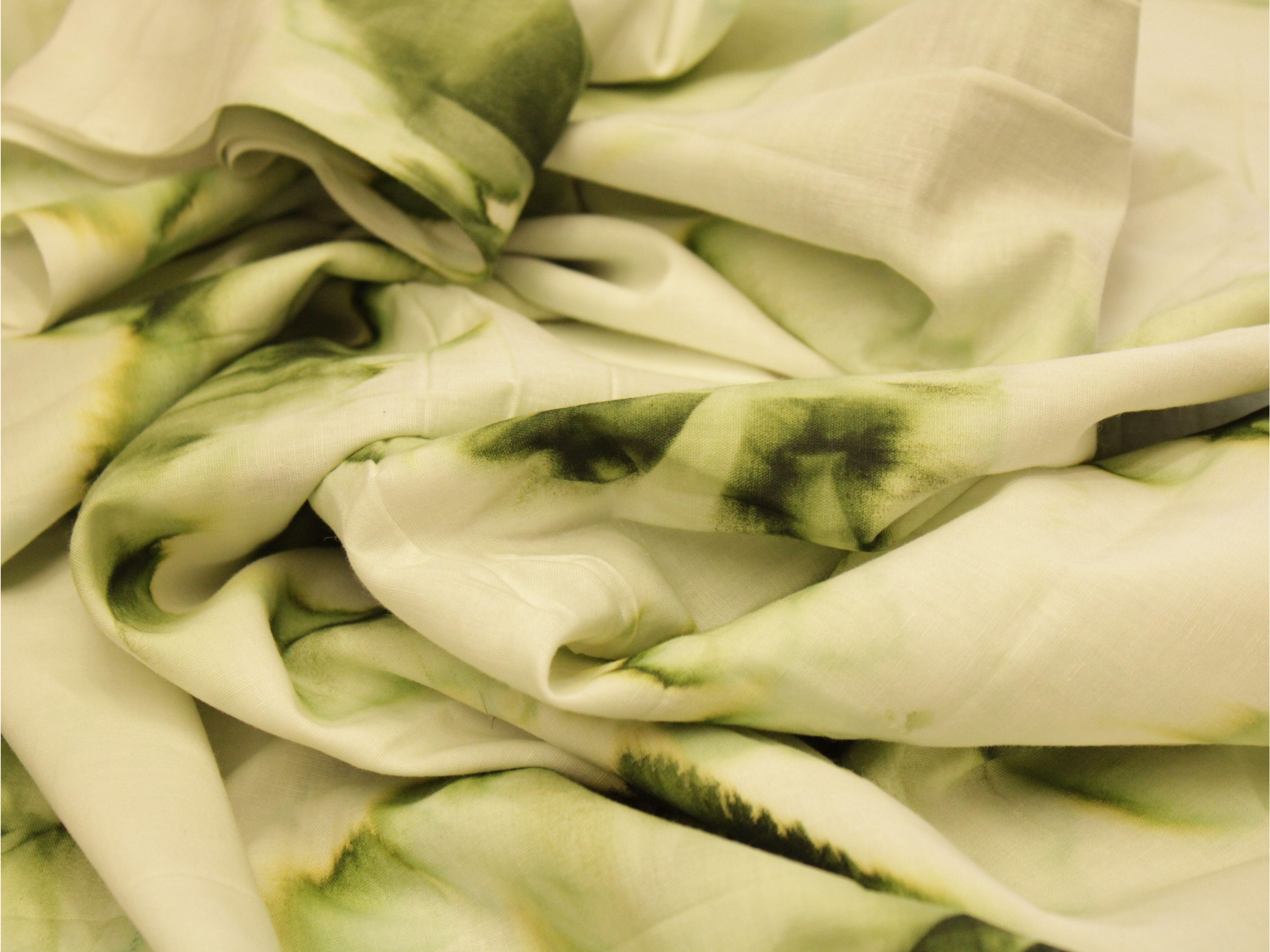 Tie & Dye Cotton Fabric by M'Foks - Green - M'Foks