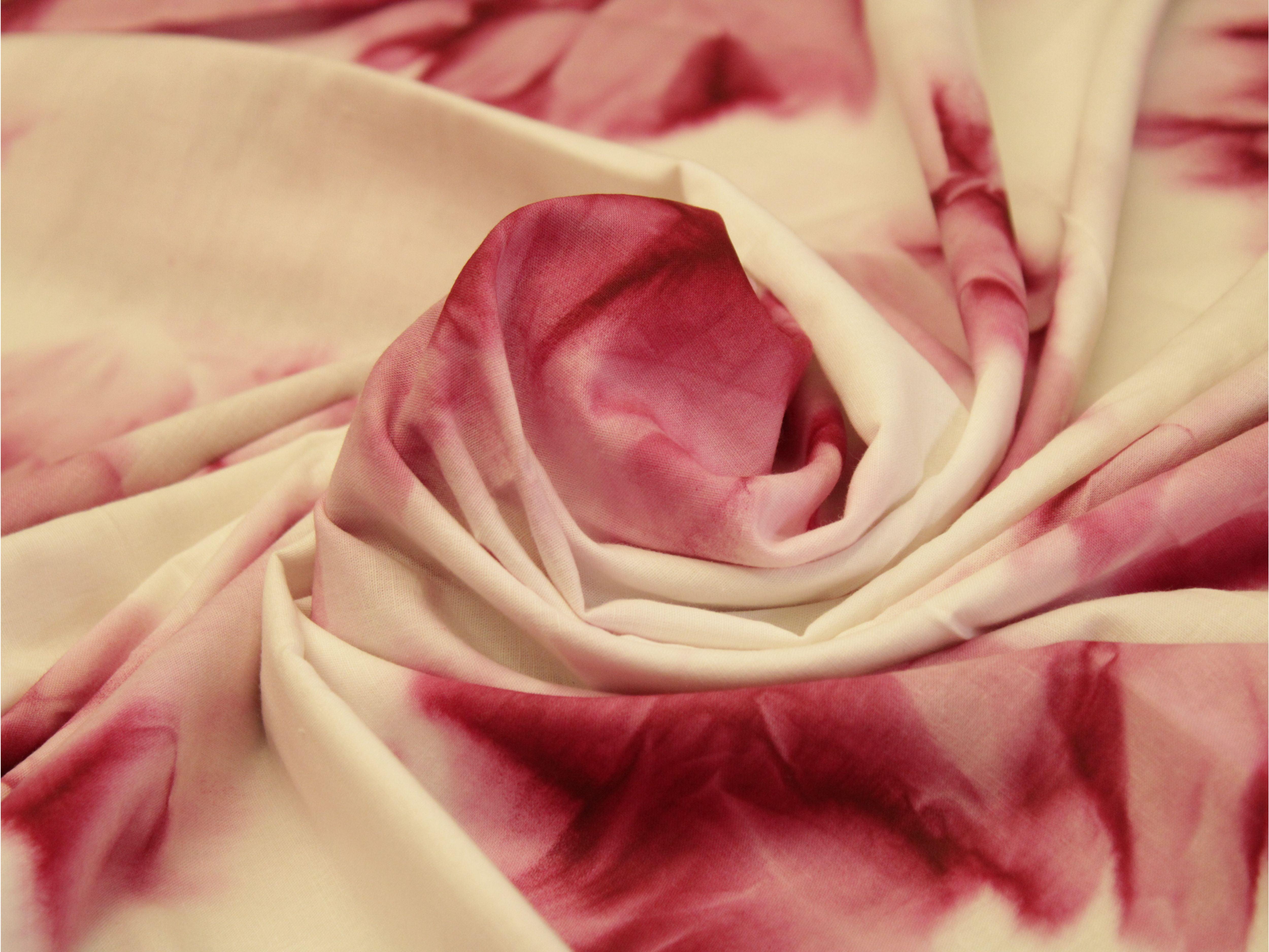 Tie & Dye Cotton Fabric by M'Foks - Magenta - M'Foks