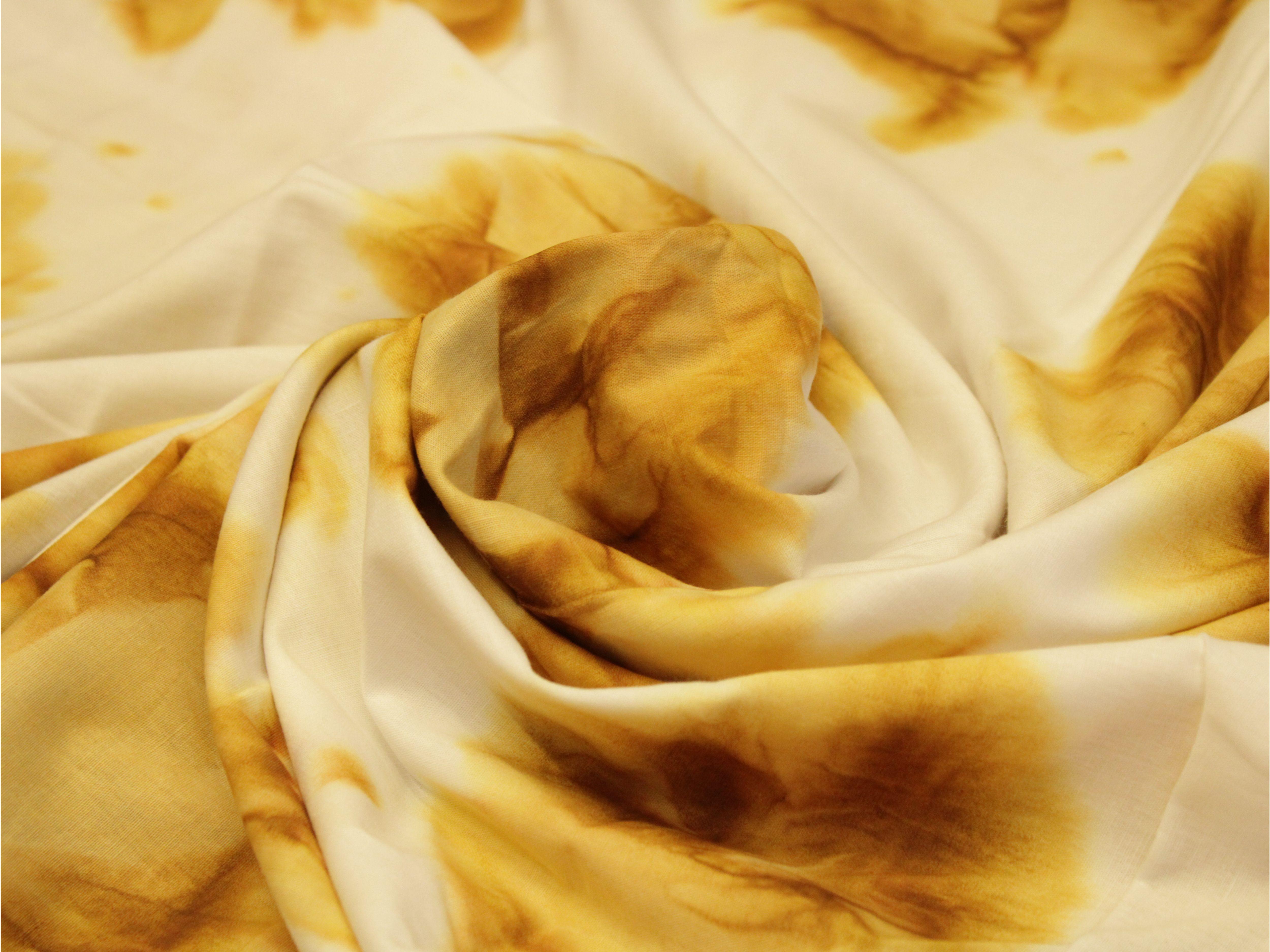Tie & Dye Cotton Fabric by M'Foks - Mustard - M'Foks