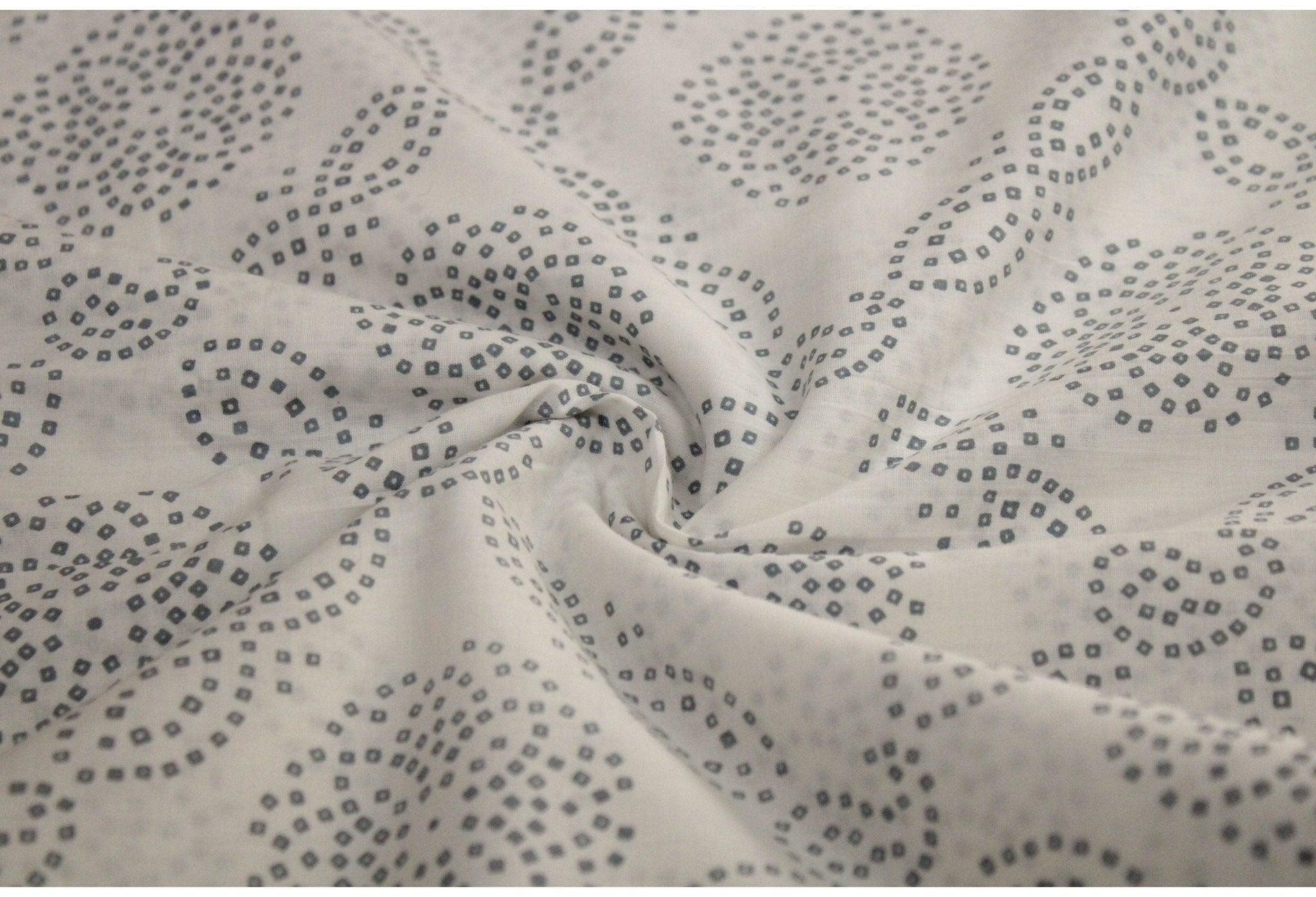 Cotton Screen Block Print Fabric - M'Foks