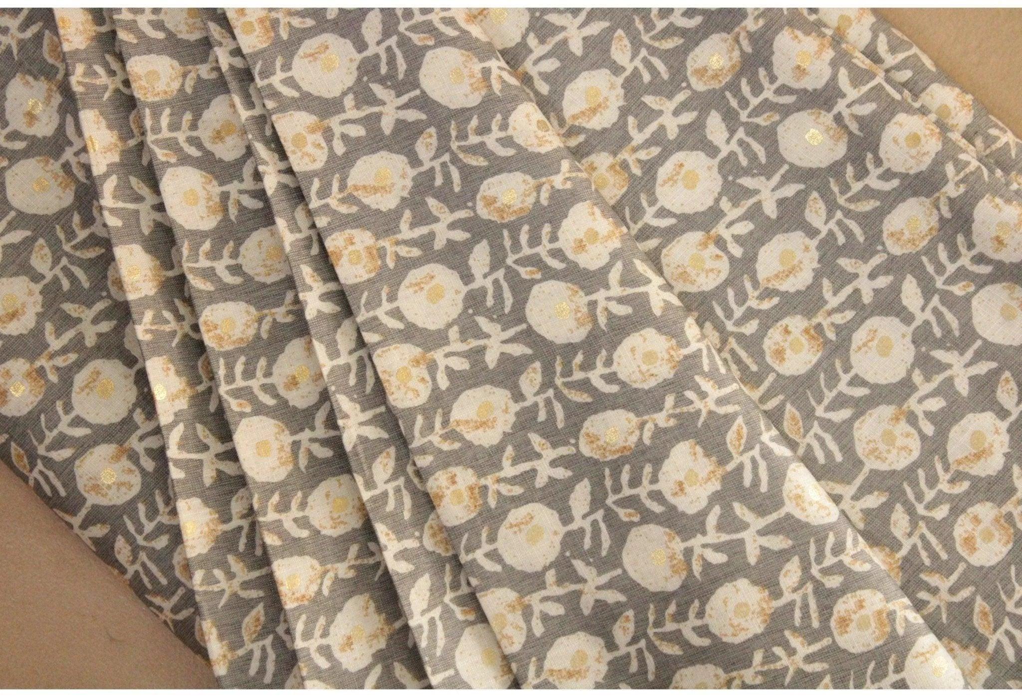 Minimal Batik Print Rayon Fabric - Grey - M'Foks