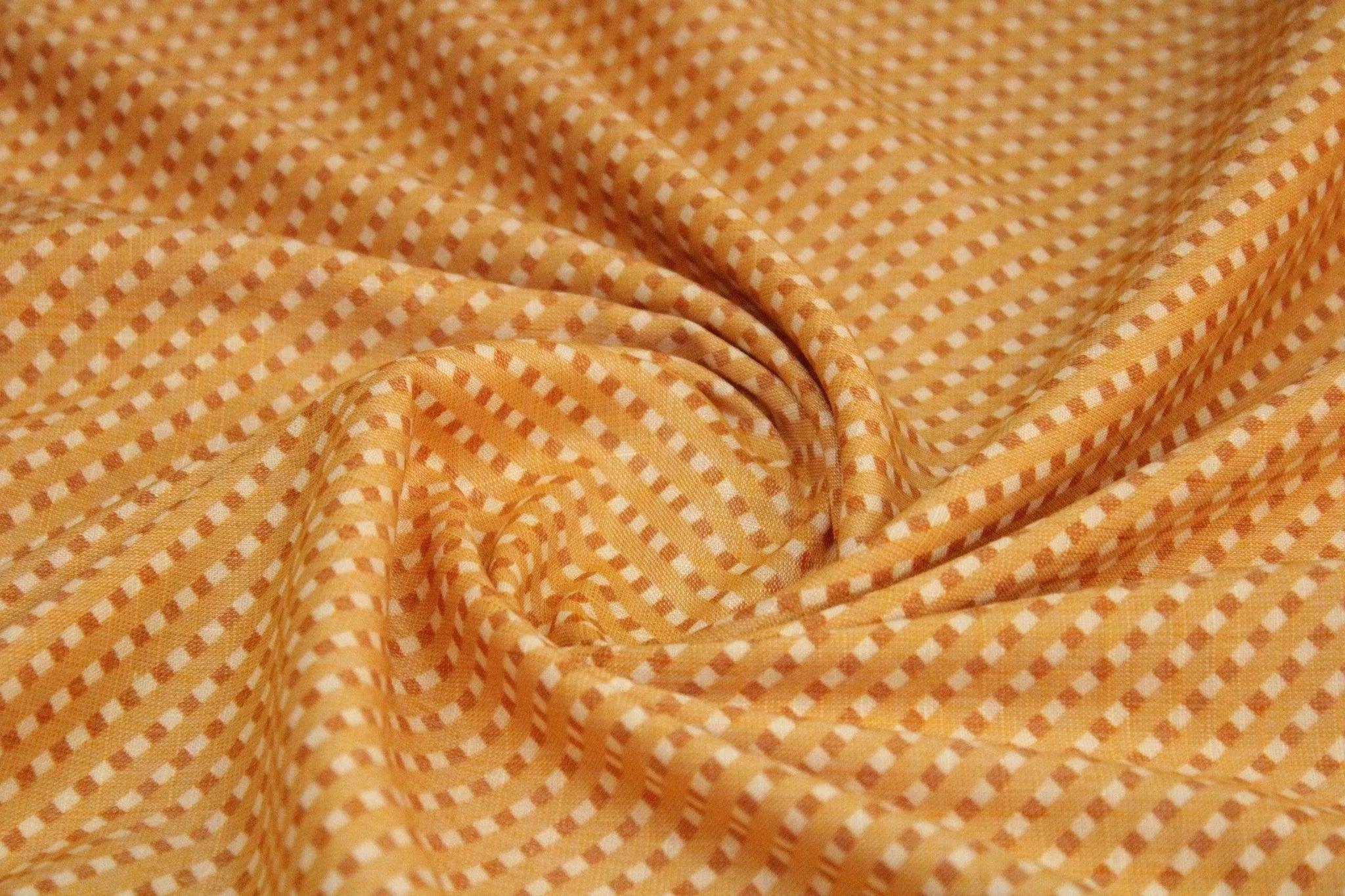 Mothada Print Capsule Rayon Fabric - Banana Yellow - M'Foks