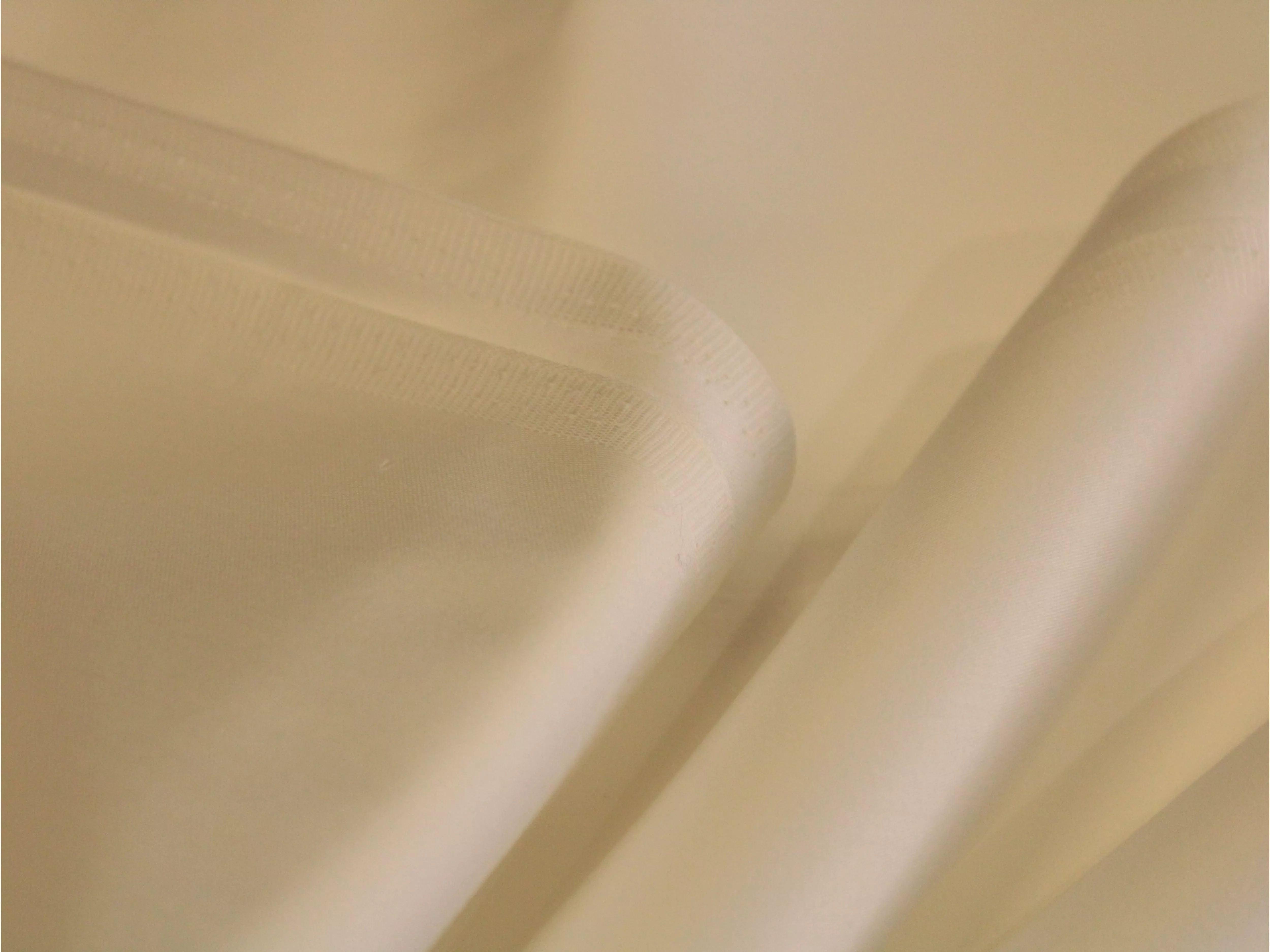 Plain White Dyeable Cotton Satin Fabric - M'Foks