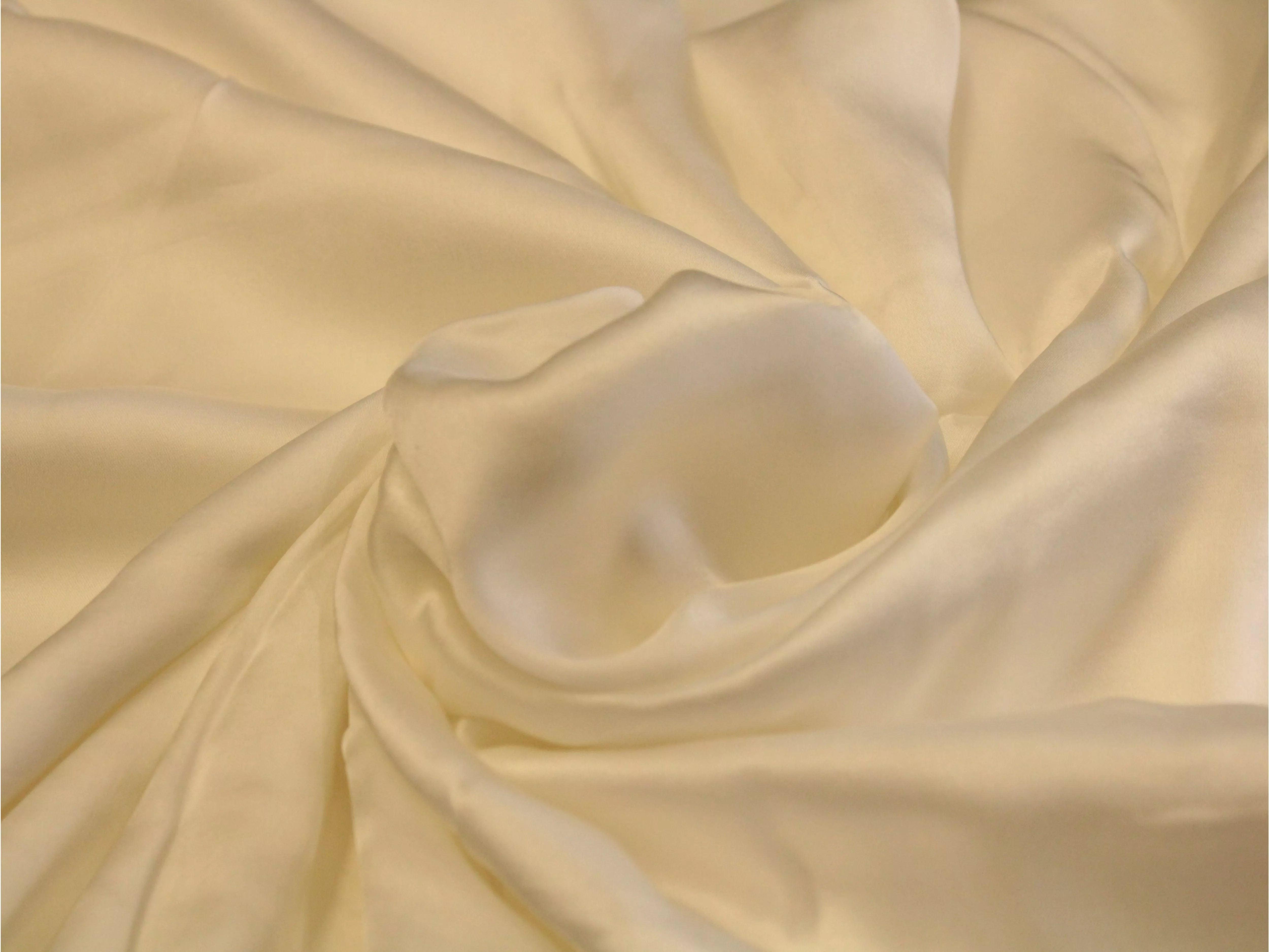 Plain White Dyeable Modal Silk Fabric - M'Foks