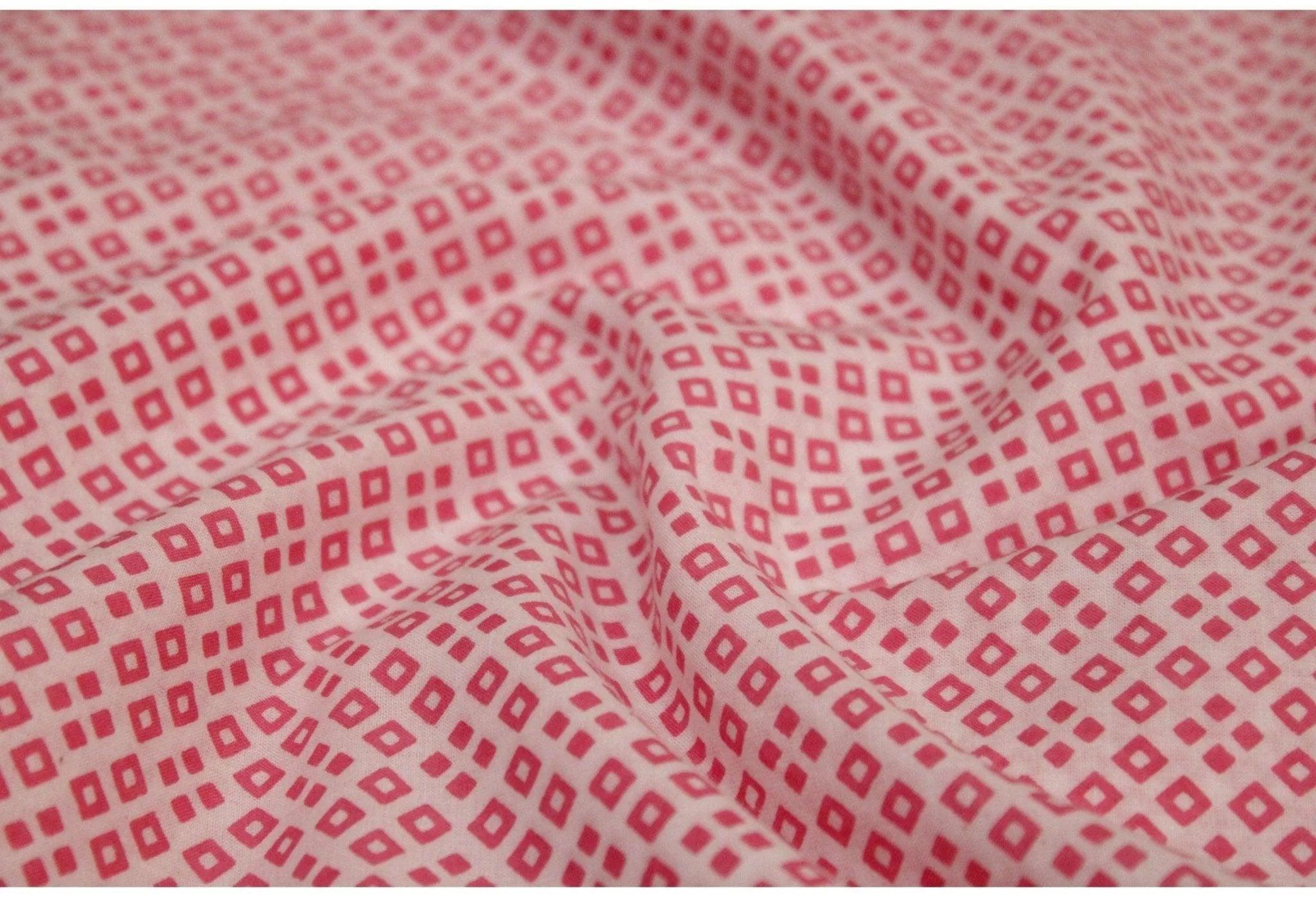 Screen Block Print Cotton Fabric - M'Foks