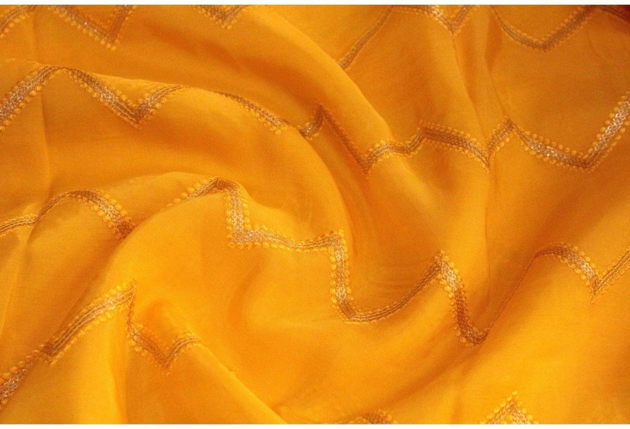 Upada Silk Sequin Work Fabric - M'Foks