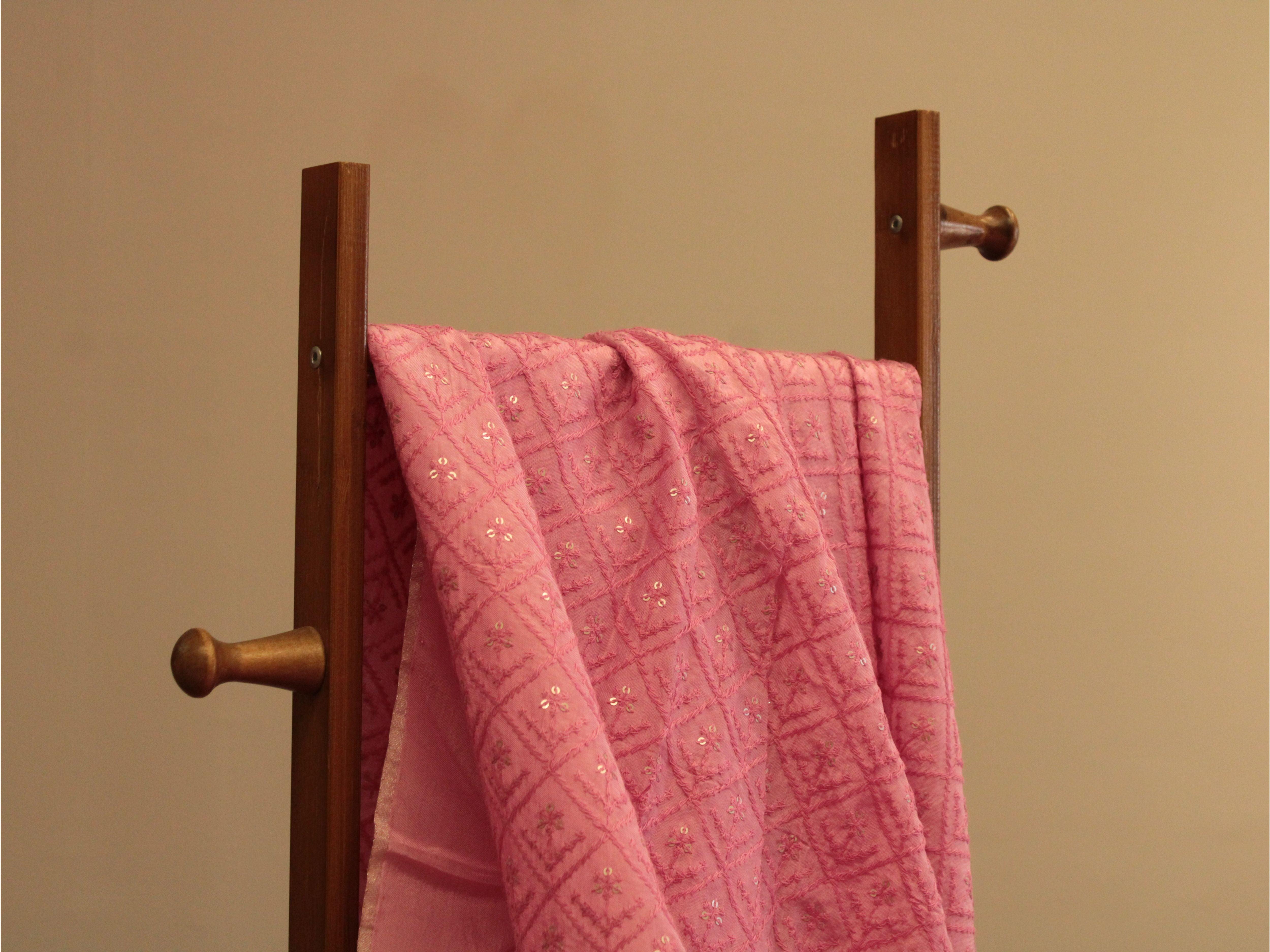 Upada Silk Thread & Sequin Work Fabric - M'Foks